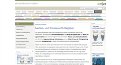 Desktop Screenshot of medienrecht-ratgeber.de