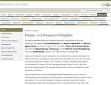 Tablet Screenshot of medienrecht-ratgeber.de